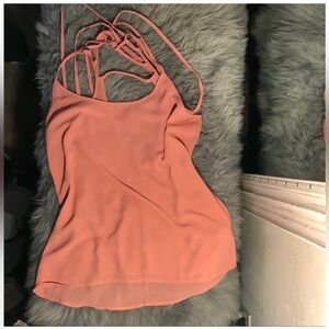 Cute coral pink boutique blouse